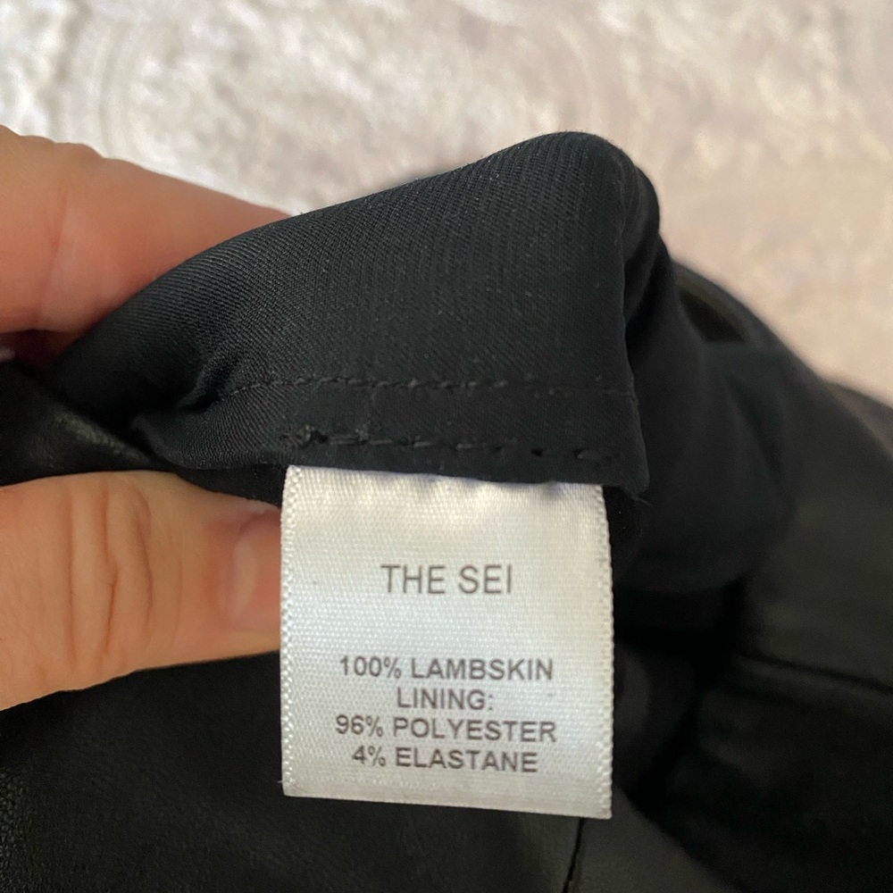 THE SEI lambskin trousers, NWOT, Sz. 2 - Picture 8 of 9